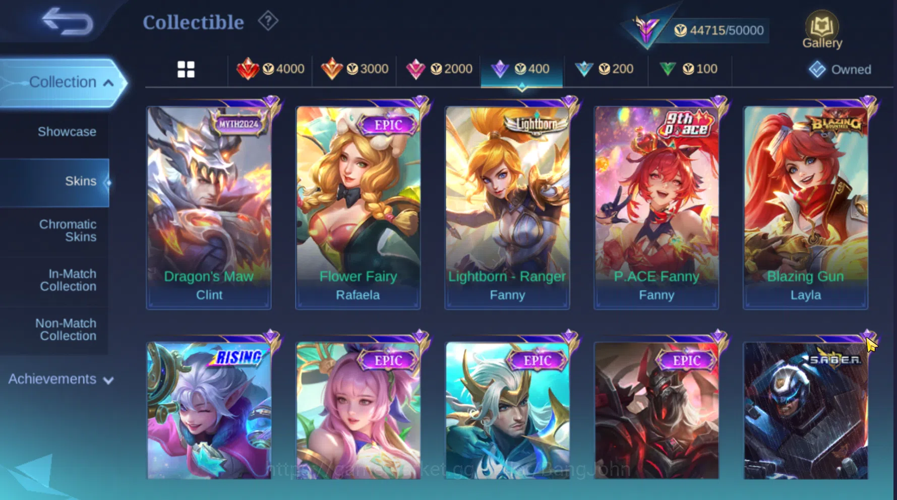 Mobile Legends: Bang Bang Accounts Others Hero 127 | Skin 209 | Lightborn Fanny | Lightborn Alucard | Lightborn Tigreal 7