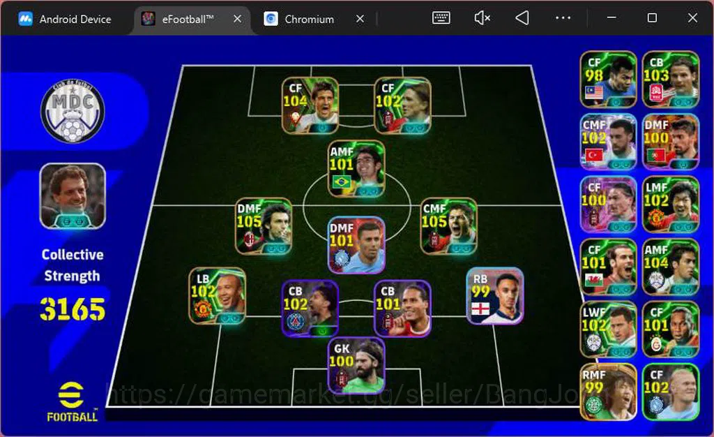 eFootball Accounts Android|Pw 3165|Pirlo + Gerrard + Raul + Park JS + image 1