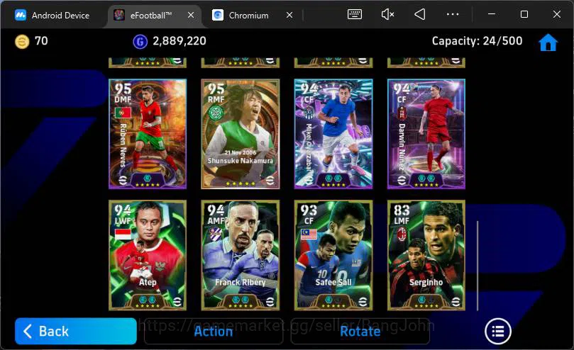 eFootball Accounts Android|Pw 3165|Pirlo + Gerrard + Raul + Park JS + image 2