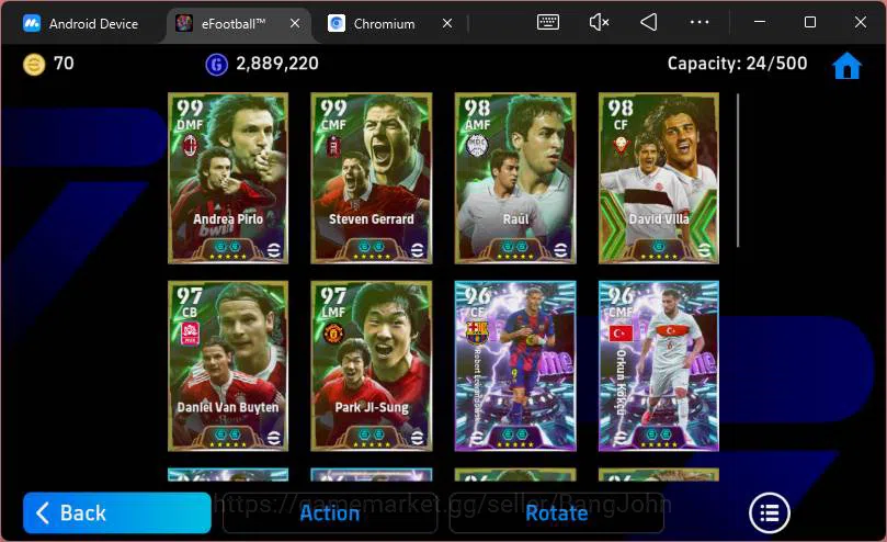 eFootball Accounts Android|Pw 3165|Pirlo + Gerrard + Raul + Park JS + image 4