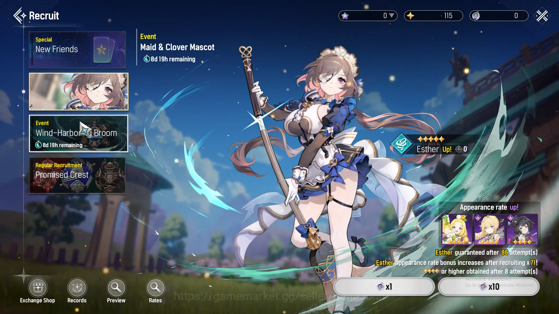 Mongil:Star Dive Accounts Global|Starter|2SSR(Esther,Jiwon)+Sign Flare|Log G image 5