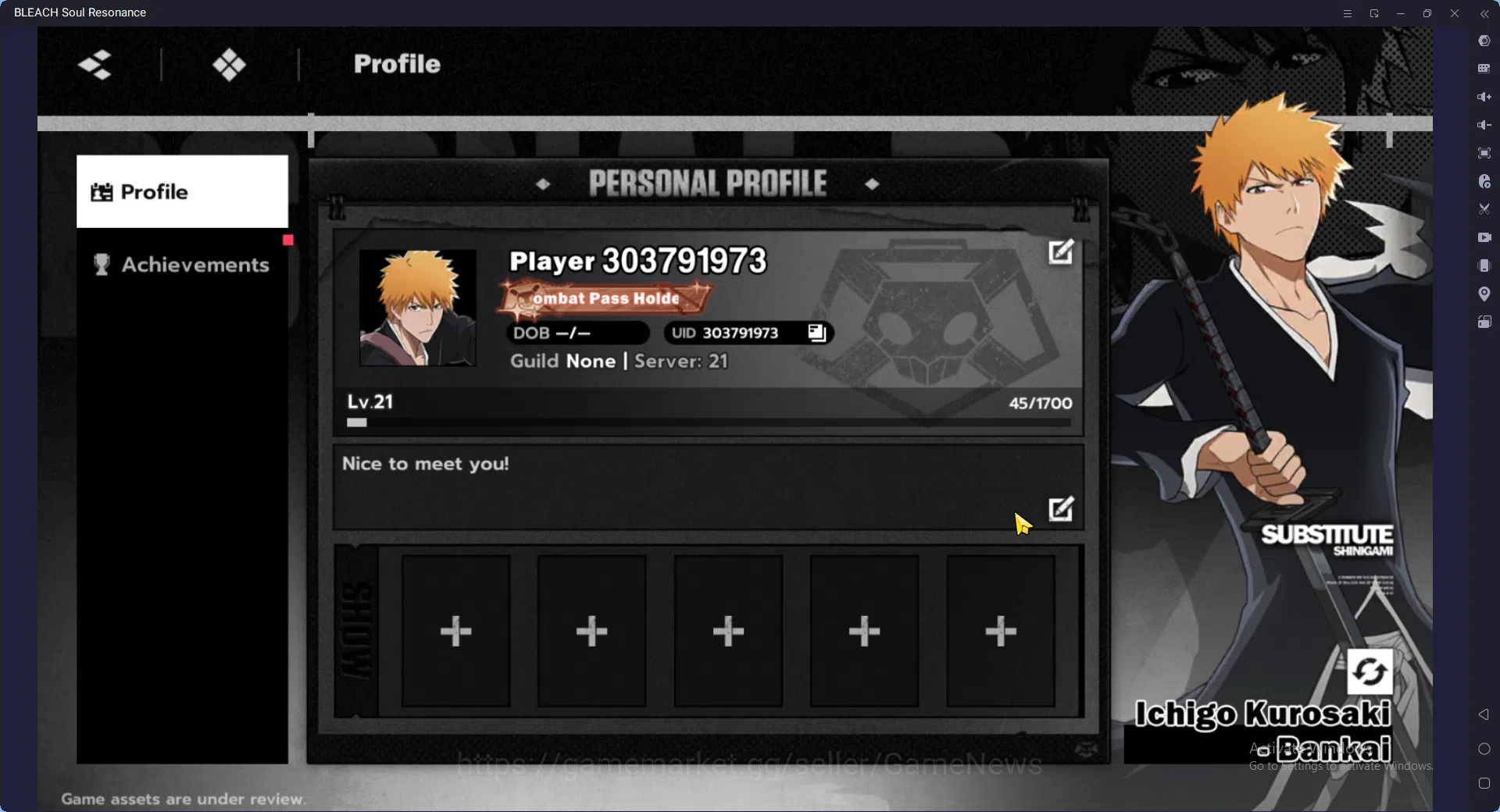 BLEACH: Soul Resonance Accounts [Nuverse SEA Server] Lv 21| 2 SSR (Ichigo Bankai & image 11