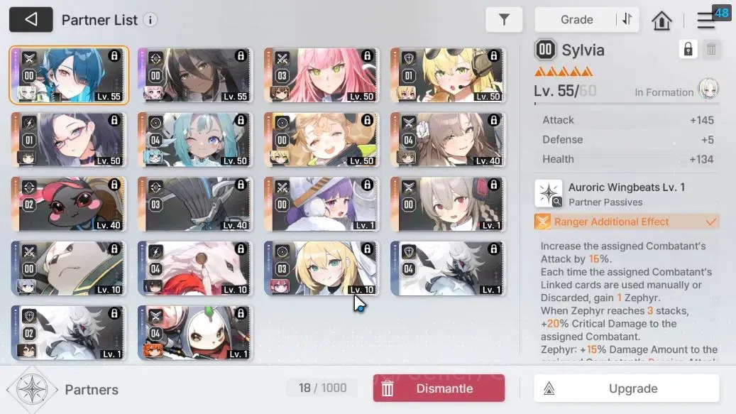 Chaos Zero Nightmare Accounts GLOBAL Lv 52|9 SSR[HeidemarieM1,Diana,Rita,Tiphera image 11