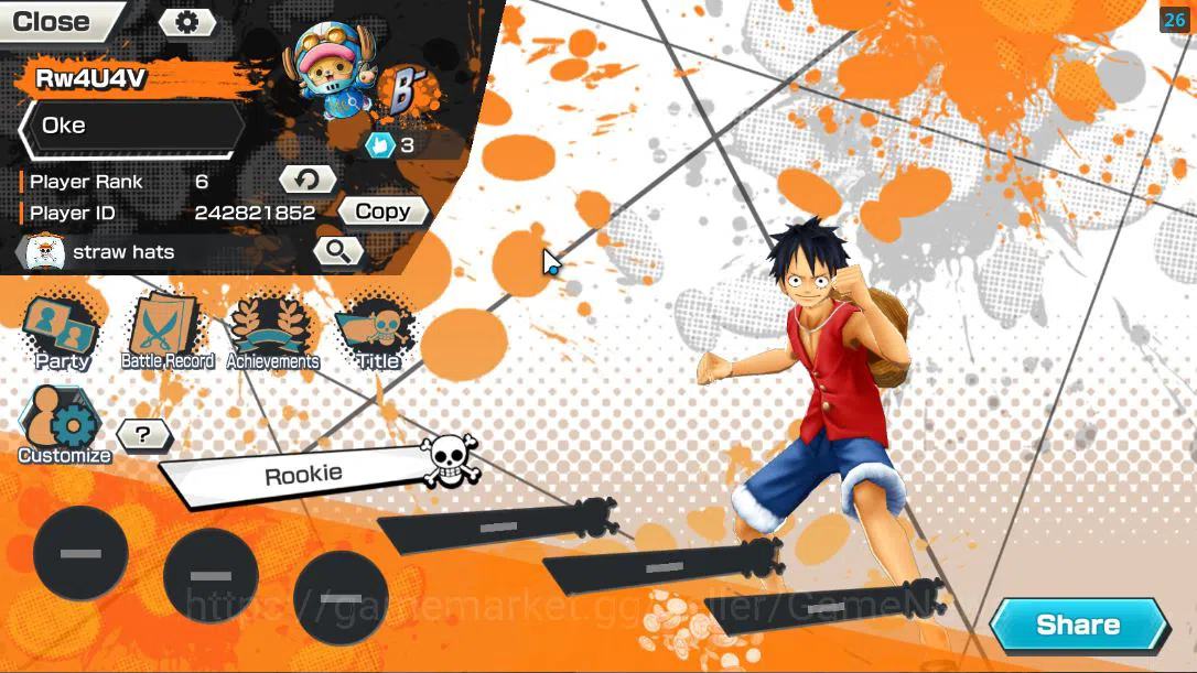One Piece Bounty Rush Accounts Starter Global|3 EX 1 MAX|RD 308| FILM RED Shanks,T5E St.Ethanbaron V.Nusjuro,Divine 2