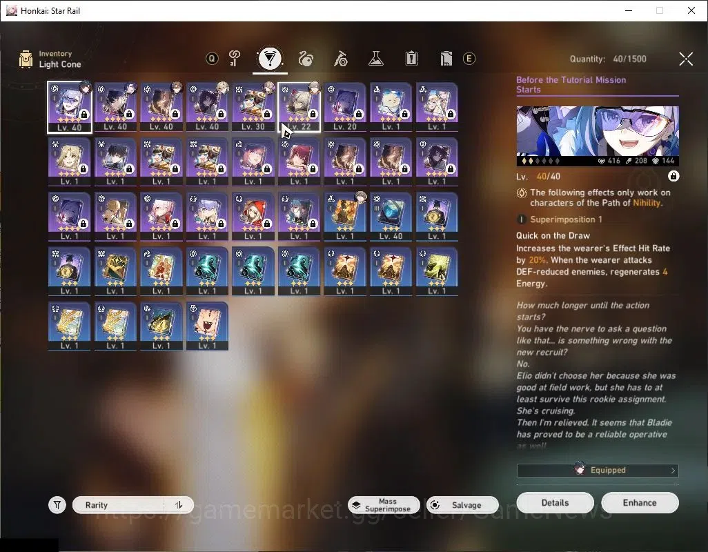 Honkai Star Rail Accounts ASIA |TL 29|2 Limited| Mortenax Blade, Aventurine| image 5