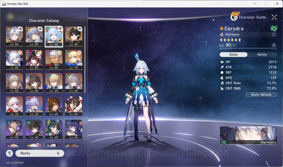 Honkai Star Rail Accounts ASIA | TL 66, phainon, sunday, cerydra, dan heng,  image 4