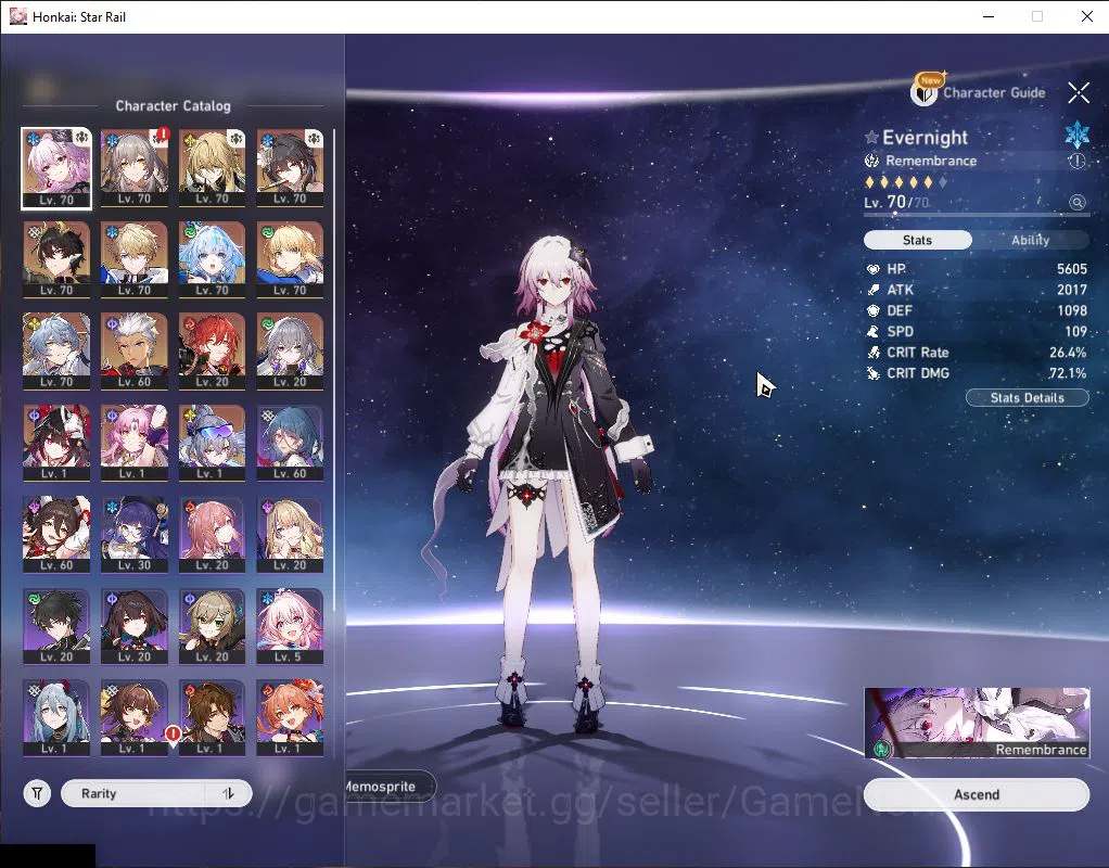 Honkai Star Rail Accounts ASIA|TL 60|10 Limited|Evernight+Sign,Sunday,Sparkl image 11