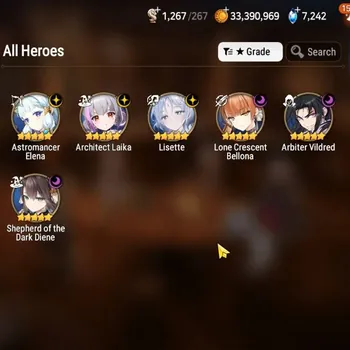 Epic Seven Accounts High-End GLOBAL UnVerif|6 ML(Lisete,Sheperd D Diene,LC Bellona,etc)+Setsuka,UP Politis,Landy,Etc|AUTO