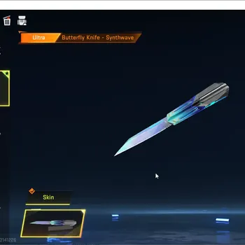 Blood Strike Accounts Collab Skin ASIA|1 ULTRA Melee: Butterfly Knife-Synthwave| 1 Collab AOT Gun: M4A1 |3 LEGENDARY