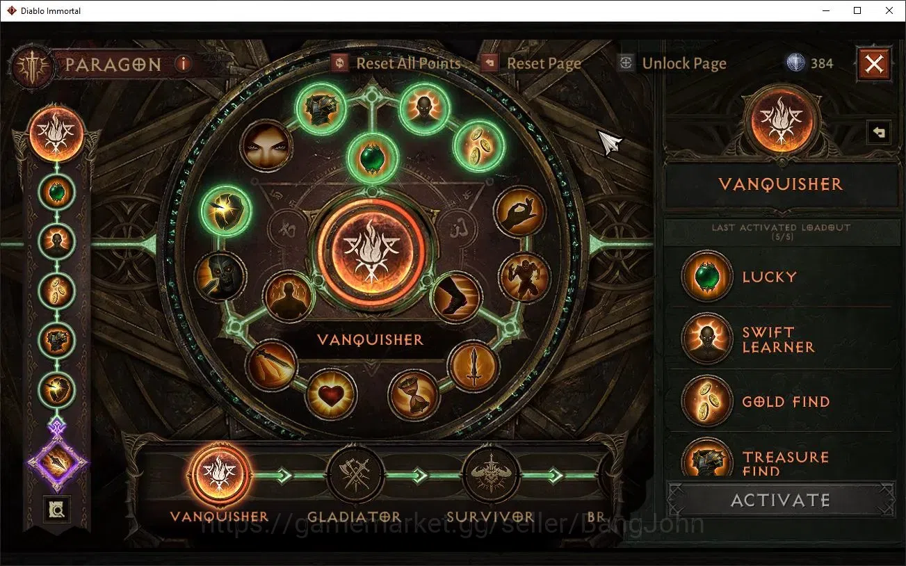 Diablo Immortal Accounts High-End NA - High Heavens | 60 (524) Tempest-Vanquisher | CR 36K | Reso 330 | Inferno 3 | Varog Lv 5