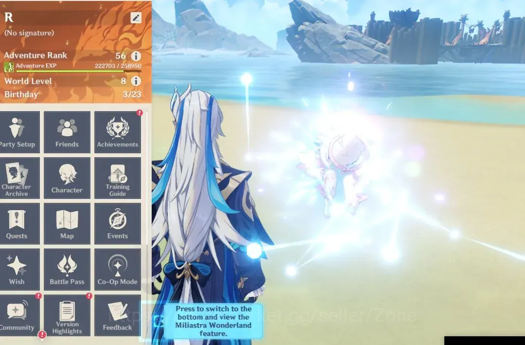 Genshin Impact Accounts Others ASIA|AR 56|8 Limited Char+5 (5*Wpn)|PremTeam Neuvillette+Sign(Furina, Yelan 1