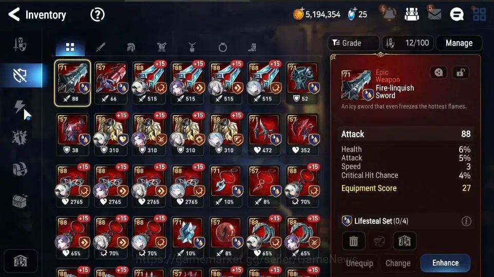 Epic Seven Accounts GLOBAL|UnVerif|3 ML(Empyrean Iylnav,Ruele of Light image 15