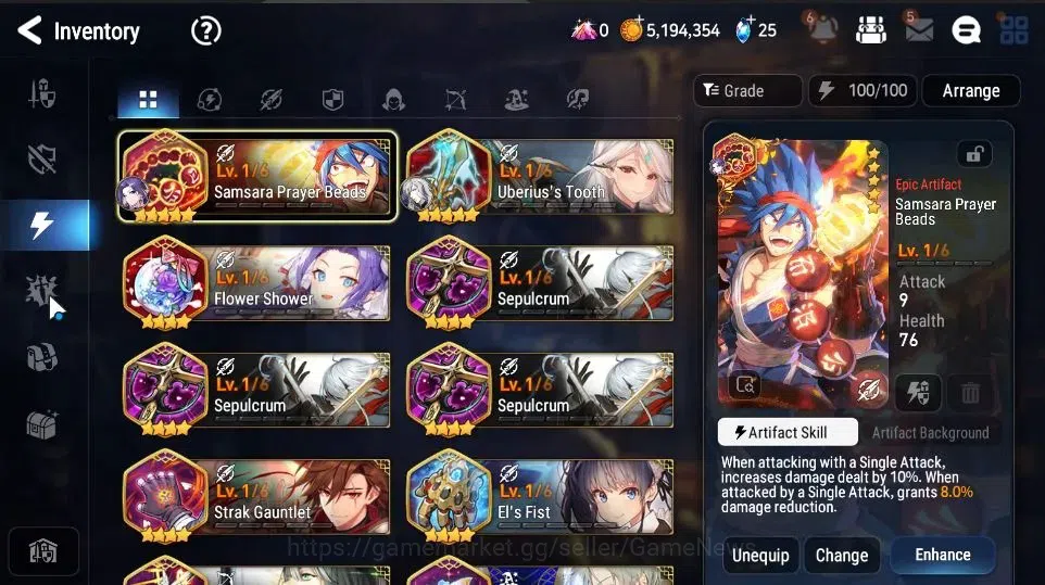 Epic Seven Accounts GLOBAL|UnVerif|3 ML(Empyrean Iylnav,Ruele of Light image 16