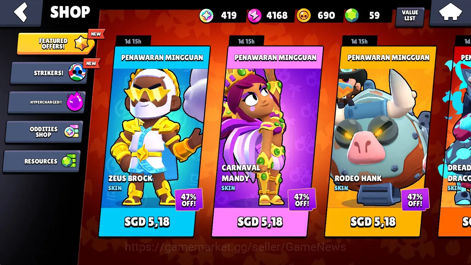 Brawl Stars Accounts 5933 Trophy|38 Brawlers 5 Max(Chuck,Piper,Frank,Em image 5