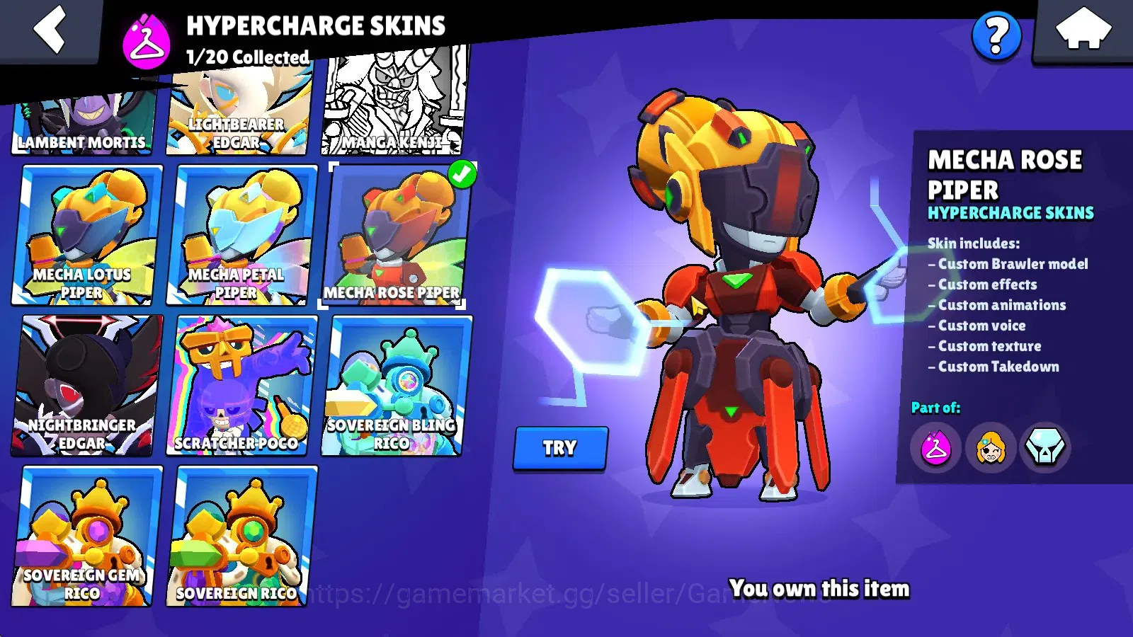Brawl Stars Accounts 5933 Trophy|38 Brawlers 5 Max(Chuck,Piper,Frank,Em image 9