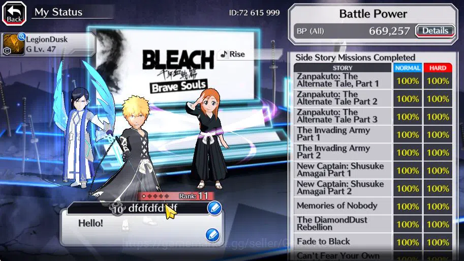 Bleach: Brave Souls Accounts [GLOBAL]50K Orb|Aizen TYBW26,Renewed(Byakuya,Aizen image 7