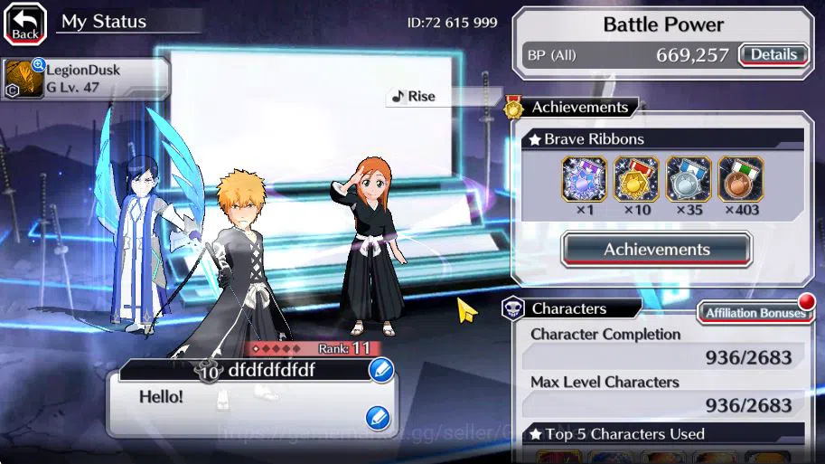 Bleach: Brave Souls Accounts [GLOBAL]50K Orb|Aizen TYBW26,Renewed(Byakuya,Aizen image 9