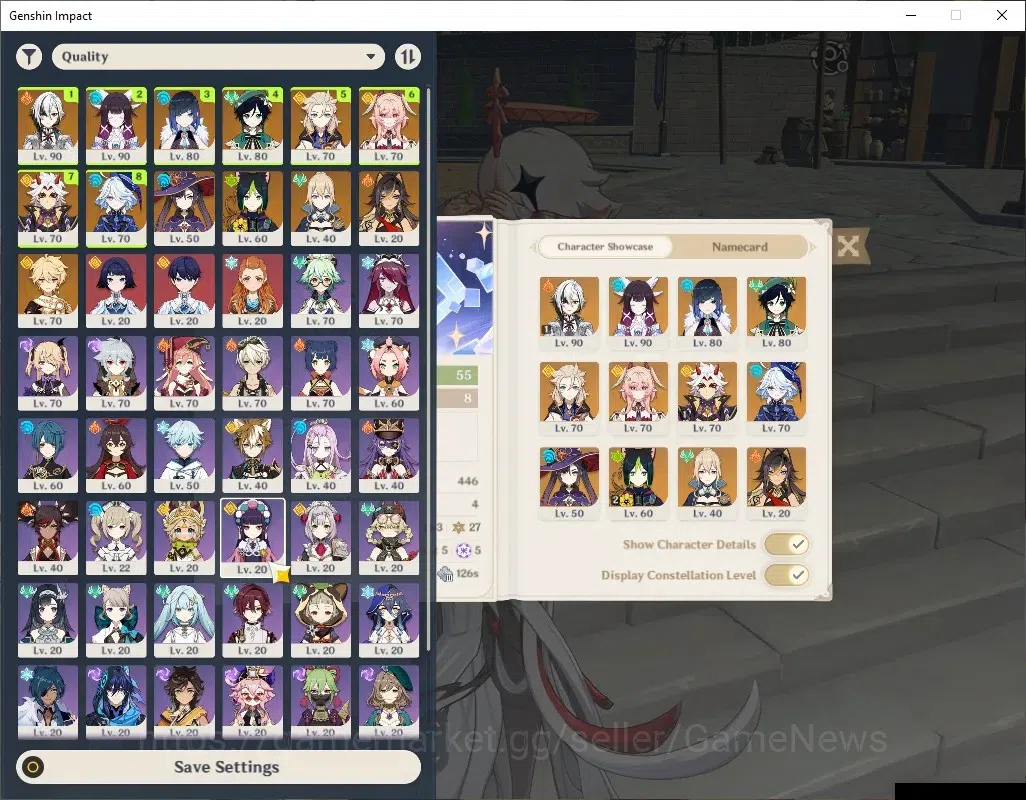Genshin Impact Accounts ASIA|AR 55|8 Limited+6(*5Weapon)|[ArlecchinoC1,Yel image 1