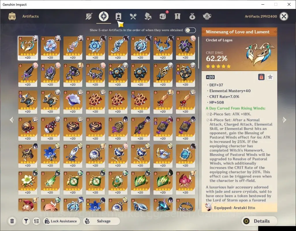 Genshin Impact Accounts ASIA|AR 55|8 Limited+6(*5Weapon)|[ArlecchinoC1,Yel image 8