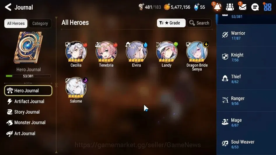 Epic Seven Accounts GLOBAL Unverif|New Era|2 ML(Salome,Dragon Bride Se image 6