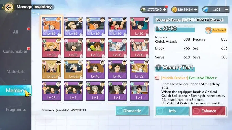 HAIKYU!! FLY HIGH Accounts SEA Lvl 60|4 SP (Kuroo,Tsukishima,Yu,Hinata)+Memo|6 UR 11