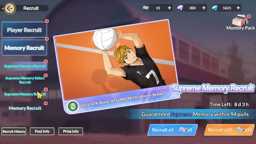 HAIKYU!! FLY HIGH Accounts SEA Lvl 60|4 SP (Kuroo,Tsukishima,Yu,Hinata)+Memo|6 UR 17