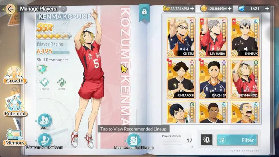 HAIKYU!! FLY HIGH Accounts SEA Lvl 60|4 SP (Kuroo,Tsukishima,Yu,Hinata)+Memo|6 UR 3
