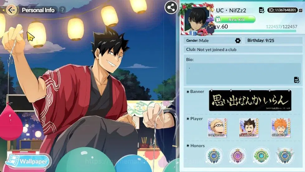 HAIKYU!! FLY HIGH Accounts SEA Lvl 60|4 SP (Kuroo,Tsukishima,Yu,Hinata)+Memo|6 UR 7