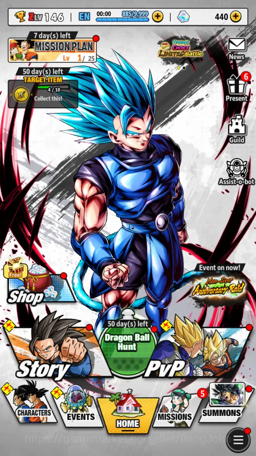 Dragon Ball Legends Accounts Android | Lv 146 | 10M Total Power | 2 UL | UL SS  image 12