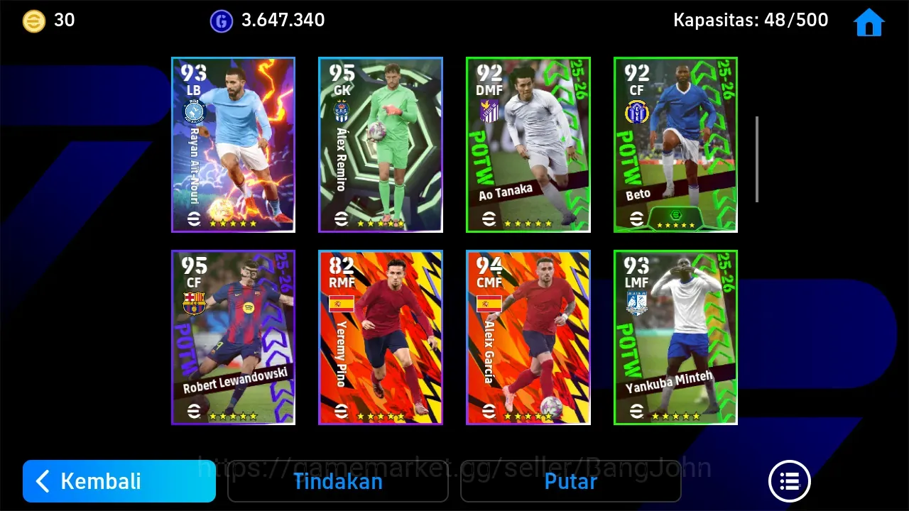 eFootball Accounts Others ANDROID|PW 3159|Epic D Barbatov, F Rijkaard, A Shevchenko|2026|EFB1312B 1