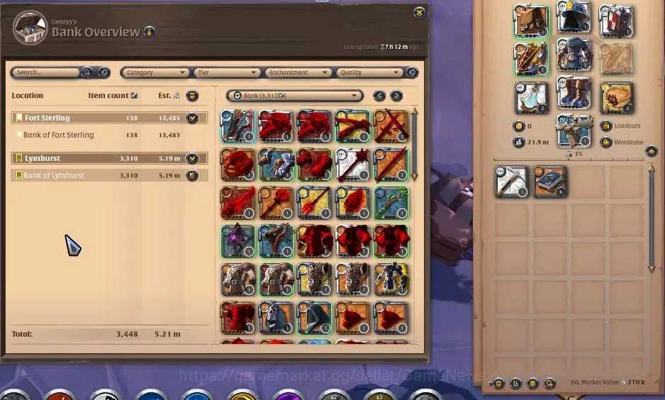 Albion Online Accounts ASIA|8,63M Total Fame - 21,9M Silver -5M Asset|T8  image 2