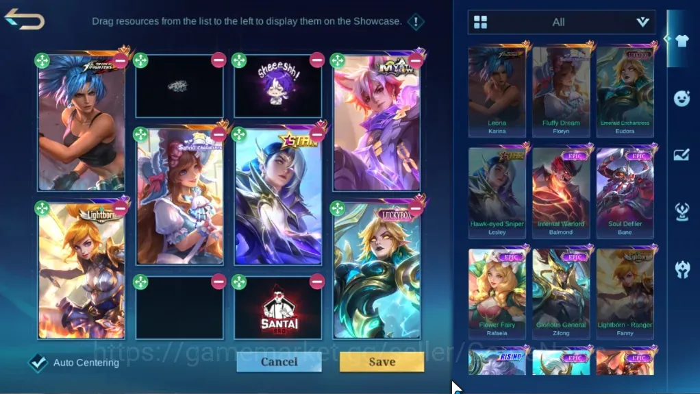 Mobile Legends: Bang Bang Accounts Others Hero 133|Skin 287|KoF Karina,Sanrio Floryn,LBox Eudora,Annual Lesley,Lightborn 1