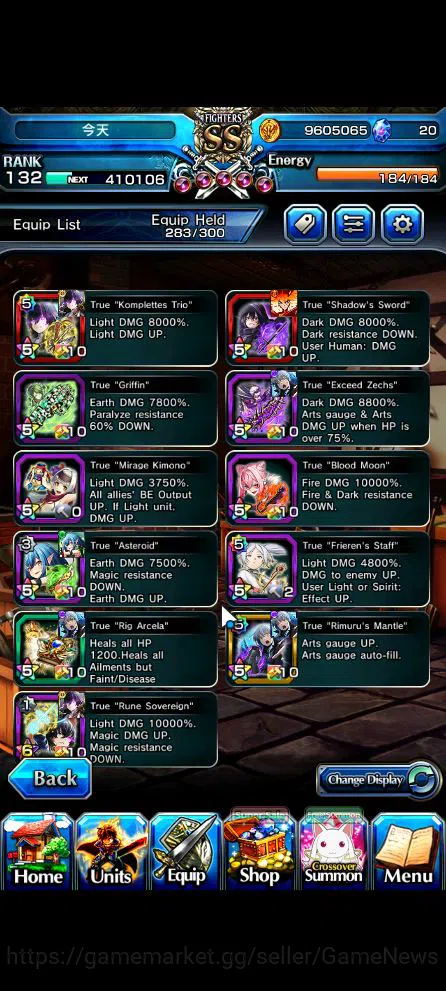Grand Summoners Accounts Global|Rank 132|40 RGB|14 Ascend|Inumuta,Beta,Pinn image 3