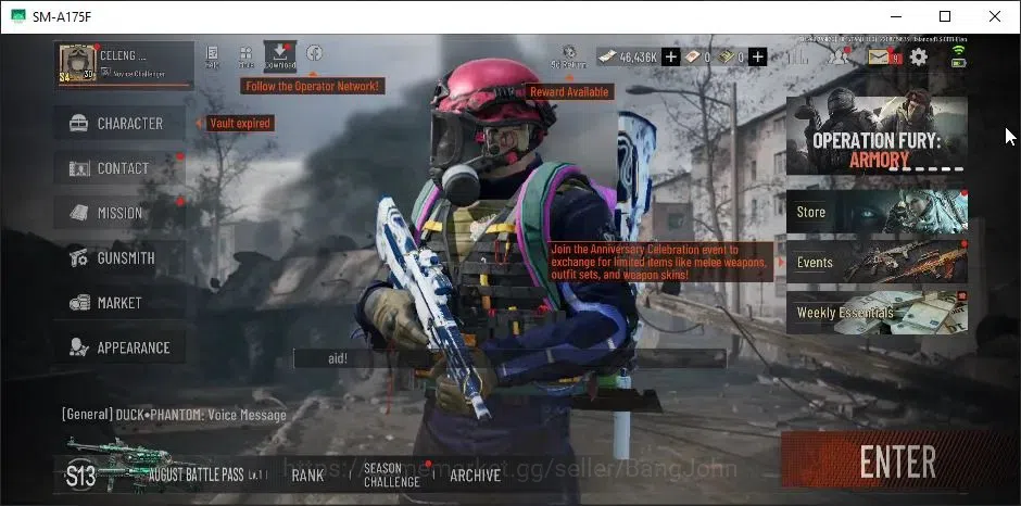 Arena Breakout Accounts High Value Mobile |Lv.30|CV 45.8M|SV 85.8M|Koi LR-AR2, Gold Groza, Diamond AKM, Strawberry AR-57|2 1