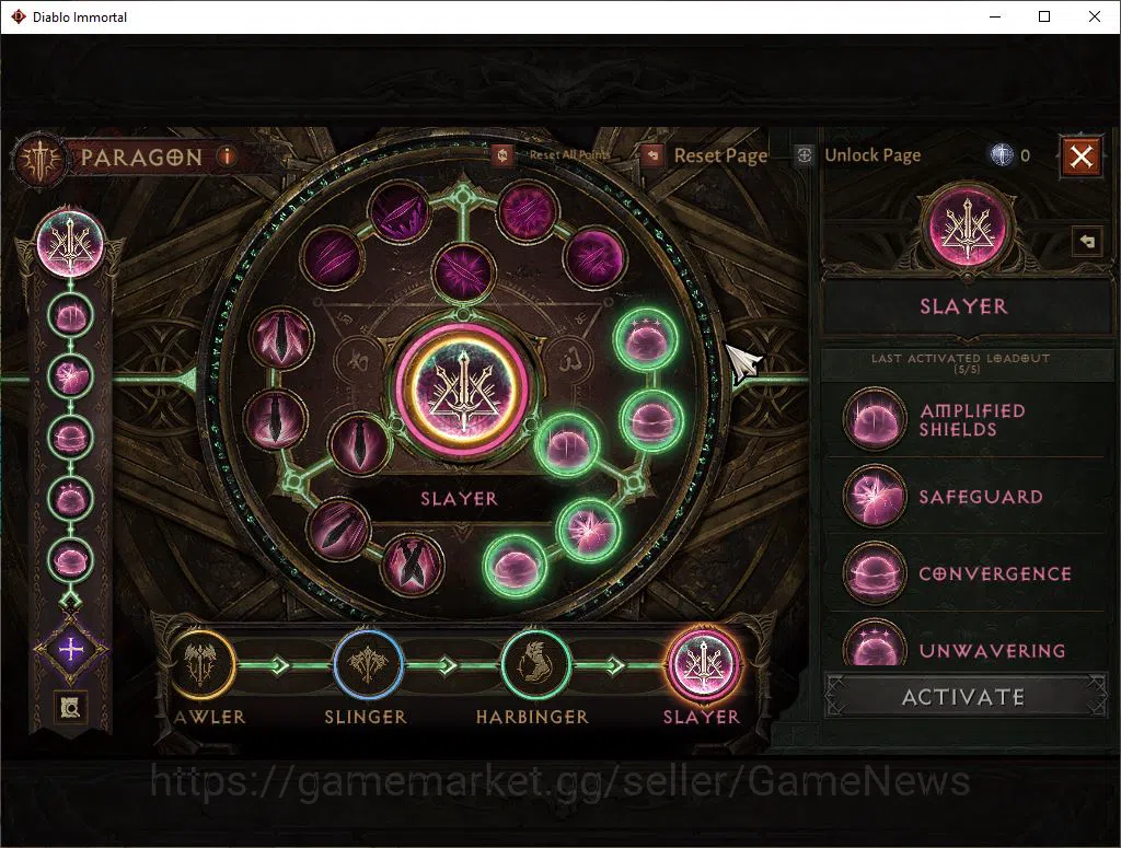 Diablo Immortal Accounts SEA-Peth|Lv60(448)Blood Knight|30k CR|Reso 570|Hel image 4