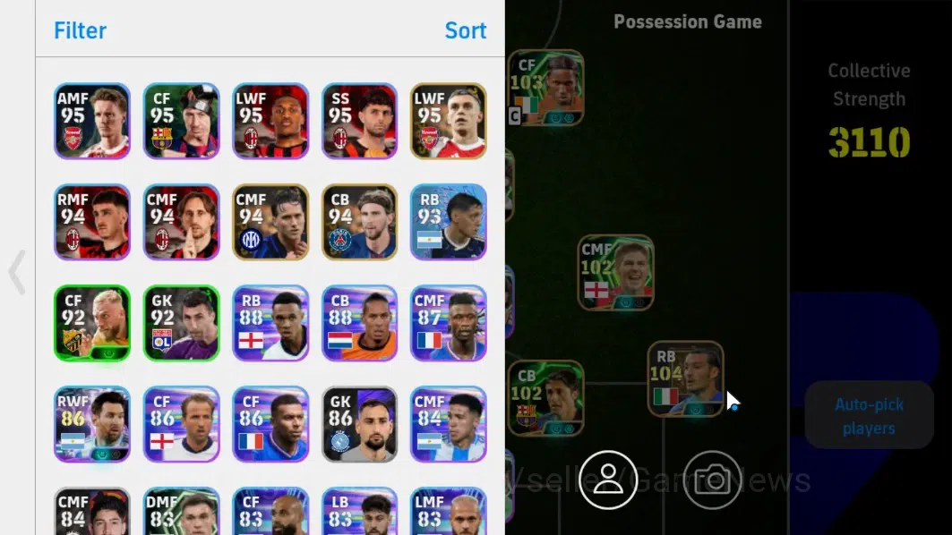 eFootball Accounts Android|Samuel Etoo,Andrea pirlo,GianLuca zambrott image 2