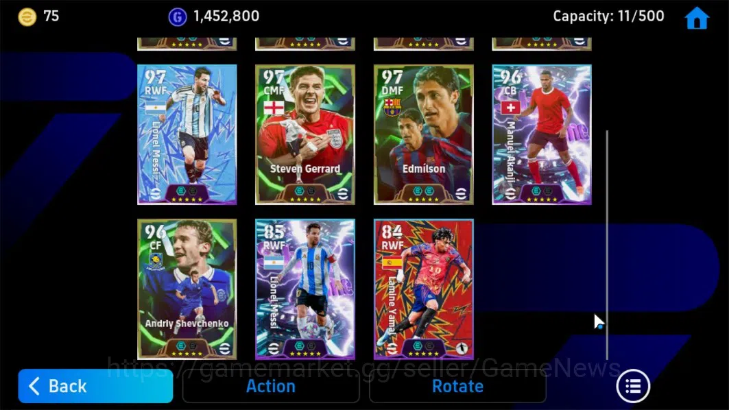 eFootball Accounts Android|Samuel Etoo,Andrea pirlo,GianLuca zambrott image 6