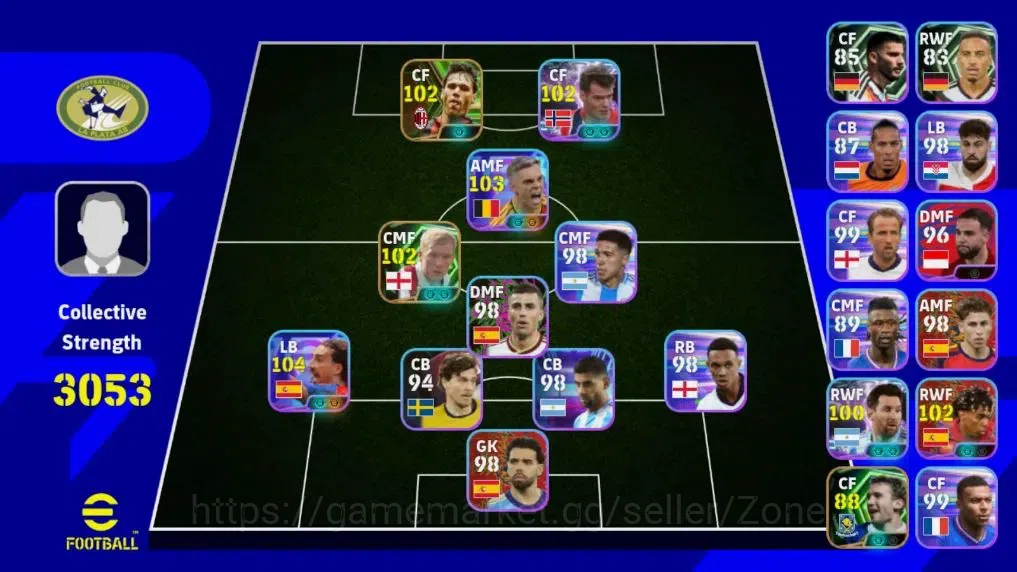 eFootball Accounts Legends & Iconic Players Mobile|PW 3053|Showtime James Rodriguez, Cucurela, Trossard|Epic Van Basten 1