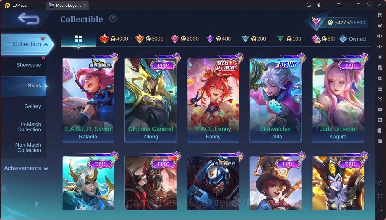 Mobile Legends: Bang Bang Accounts Global|Hero 83|Skin 186|Renowned|KOF Karina|Prime image 10