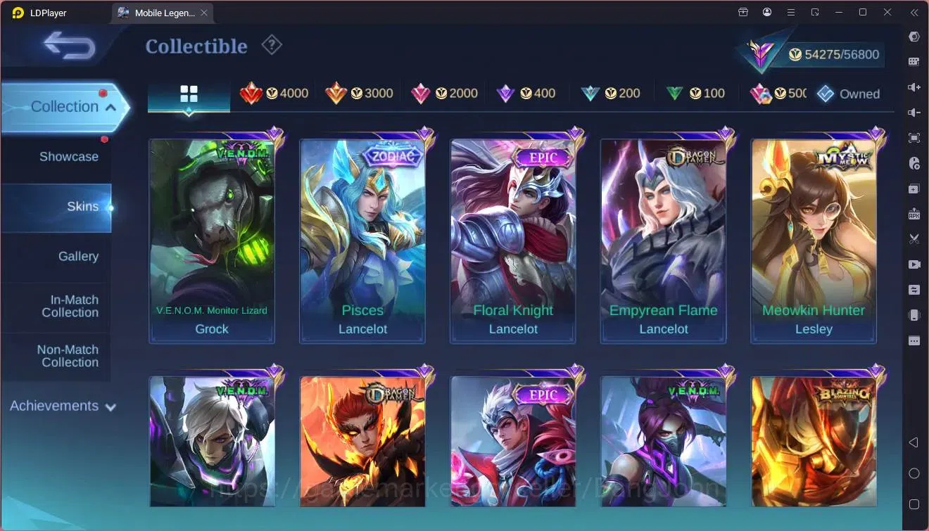 Mobile Legends: Bang Bang Accounts Global|Hero 83|Skin 186|Renowned|KOF Karina|Prime image 12