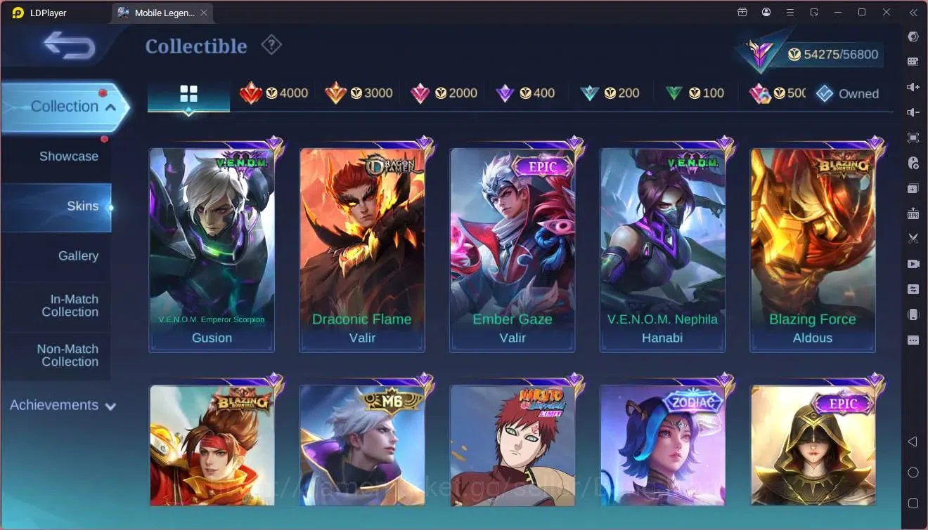 Mobile Legends: Bang Bang Accounts Global|Hero 83|Skin 186|Renowned|KOF Karina|Prime image 13