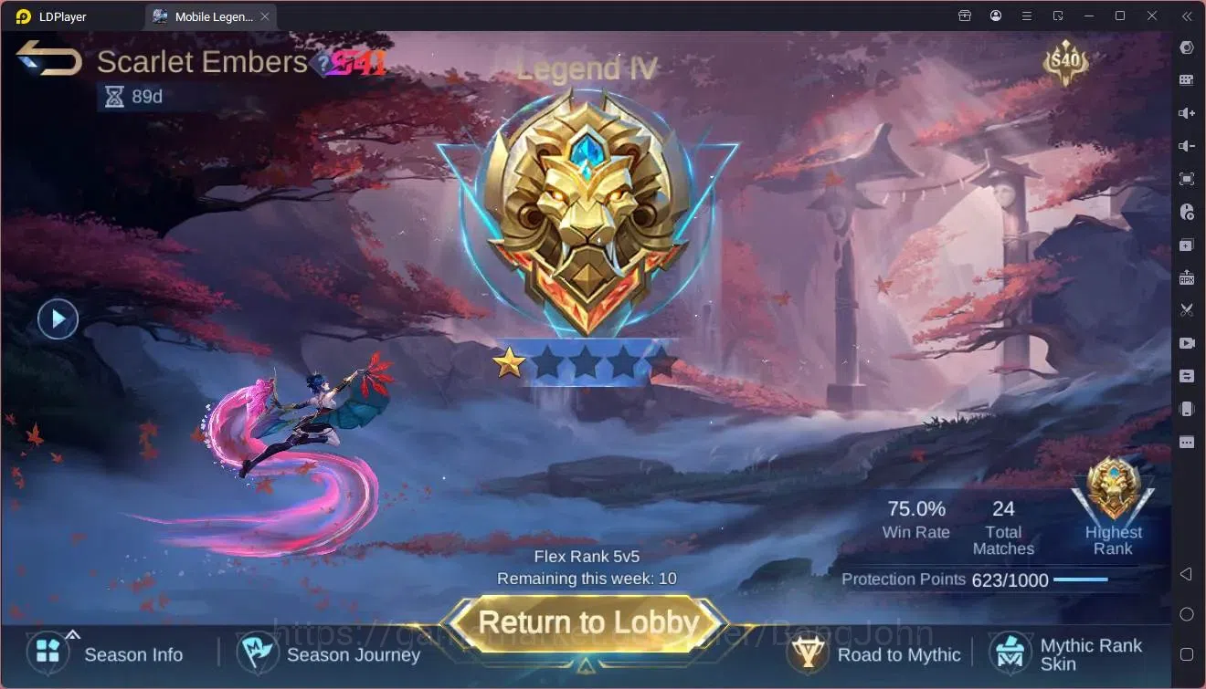 Mobile Legends: Bang Bang Accounts Global|Hero 83|Skin 186|Renowned|KOF Karina|Prime image 18