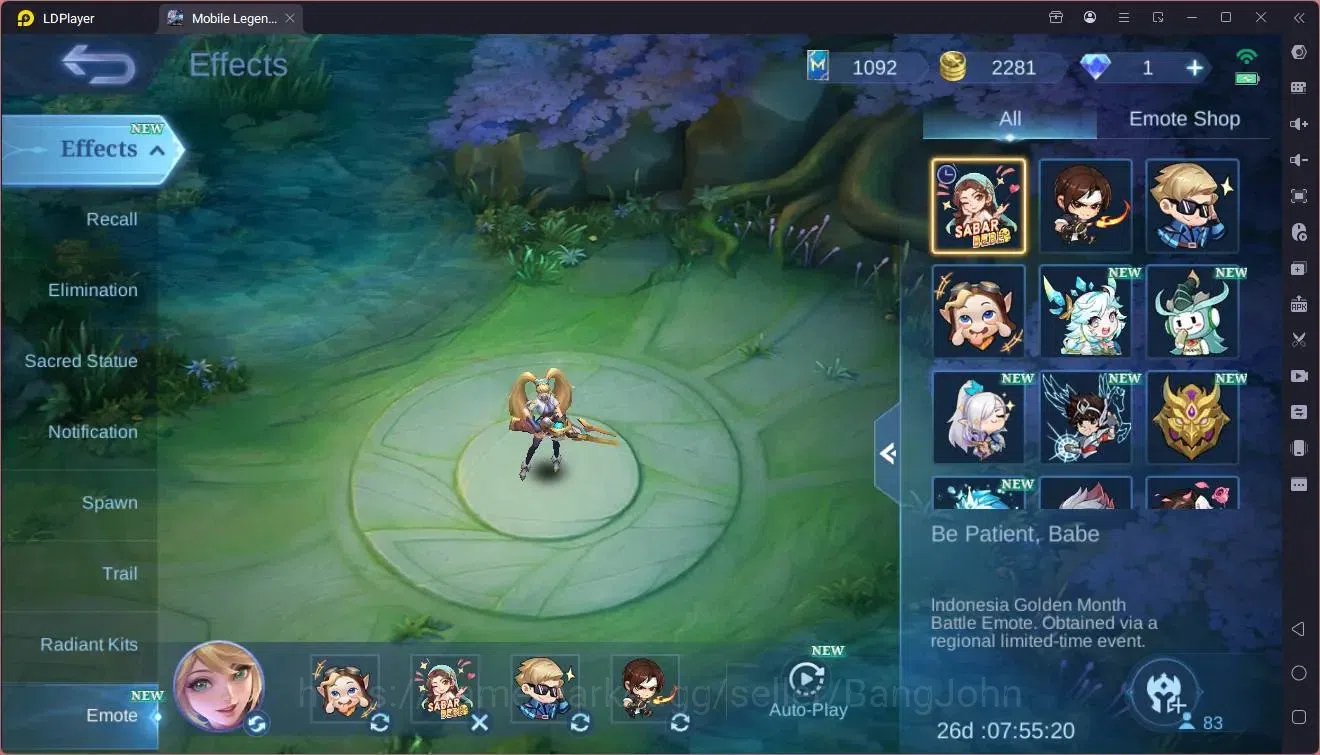 Mobile Legends: Bang Bang Accounts Global|Hero 83|Skin 186|Renowned|KOF Karina|Prime image 6