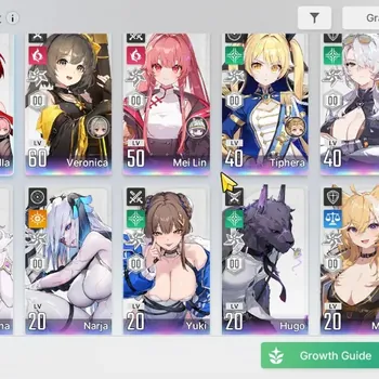 Chaos Zero Nightmare Accounts GLOBAL|Lv 55|13 SSR|Arabella M3,Veronica,Mei Lin,Tiphera,Tenebria,Diana,etc|1 Selector