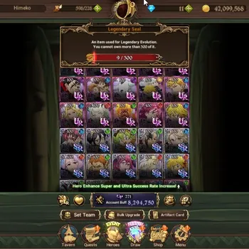 The Seven Deadly Sins: Grand Cross Accounts Endgame Asia|8,2M CC|13 LR, 15 UR
