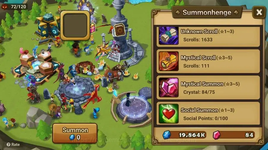 Summoners War: Sky Arena Accounts Starter GLOBAL | NB 5 TESHAR,Starter Gacha 115 12Y+160 11Y Scrool, 3 Legendary All 5