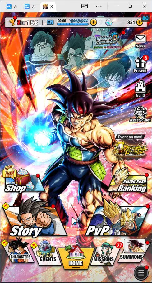 303,3M Total Power|LV 158|2LR+1UL+14LL|Bardoc,SS 3 Goku(Mini),Bardock|SS Goku,Goku& Final form Frieza,Etc|Android|(DBL1034) Dragon Ball Legends Mid-Tier 303,3M Total Power|LV 158|2LR+1UL+14LL|Bardoc,SS 3 image 1