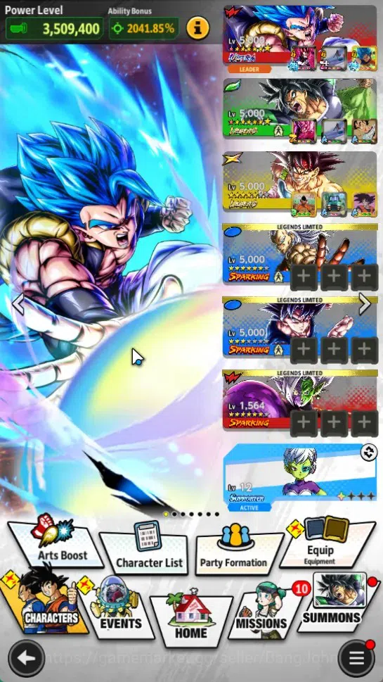 Dragon Ball Legends Accounts Android | Lvl 157|13.5M Total Power|557 CC|2 LR|2 image 2