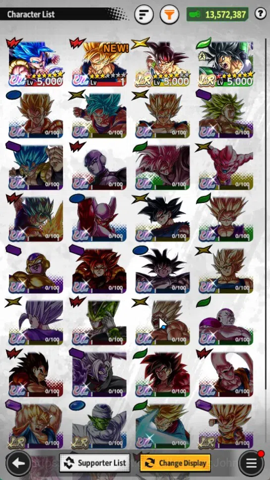 Dragon Ball Legends Accounts Android | Lvl 157|13.5M Total Power|557 CC|2 LR|2 image 3