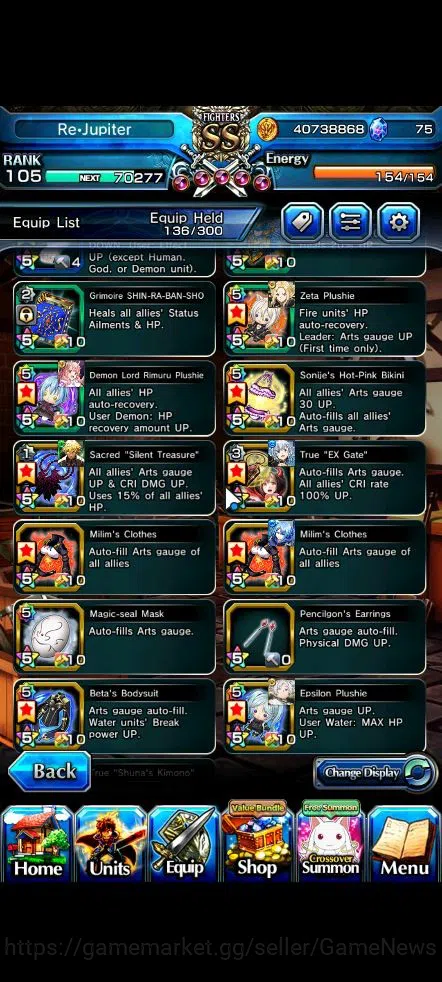 Grand Summoners Accounts Global|Rank 105|27 Ascend|[Sayaka,Shadow,Beta,Acce image 14